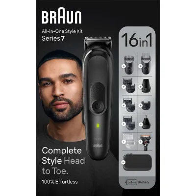 Braun All-in-One StyleKit MGK7470 447511 Akku sw 13 Aufsätze Organizer