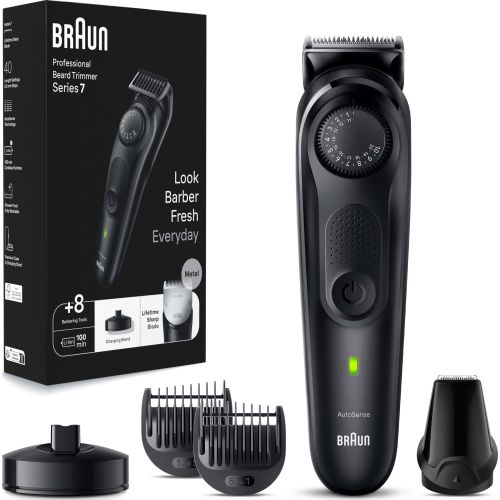Bild: Braun BeardTrimmer BT7440 448372 Akku/Netz sw 5 Aufsätze Reiseetui