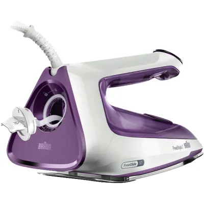 Braun Dampfbügeleisen FI 7215 VI | FreeGlide 3D Sohle | 2000W | 350ml Tank | Dampfstoß 230g/min | Anti-Kalk