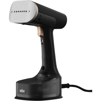 Braun Dampfbürste GS7077BK | 1600 Watt | iCare Technologie | SuperCeramic Bügelsohle | 35 g/Min Dampf | 250 ml Tank