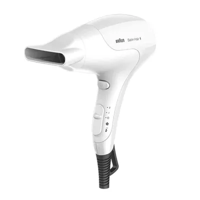 Braun Haartrockner HD 180 Satin Hair 1 Power Perfection 4210201122418 | 1800W | 2 Heiz-Luftstufen | Kaltstufe | weiß