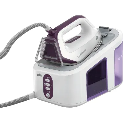 Braun Dampfbügelstation IS 3155 VI CareStyle 3 Pro | 6,5 bar | 125 g/min | 2 L Tank | weiß/violett
