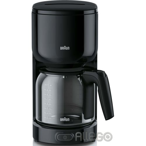 Bild: Braun Kaffeeautomat KF 3120 PurEase schwarz 10 Tassen Glaskanne, Abschaltautomat