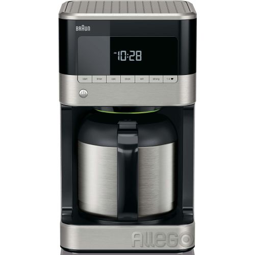 Bild: Braun Kaffeeautomat KF 7125 PurAroma 7 Edelstahl/schwarz 1000 W, 10 Tassen Edels