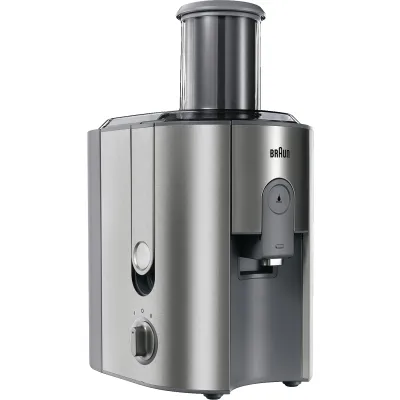 Braun Entsafter Multiquick 7 J700 | Zentrifugal-Entsafter 1.000W | 75mm Einfüllschacht | 2 Stufen | Edelstahl | silber