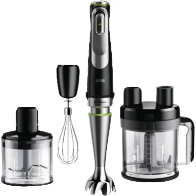 Braun Stabmixer MQ 9195XLI | MultiQuick 9 | 1200 Watt | Edelstahl/Schwarz | Zerkleinerer | Schneebesen