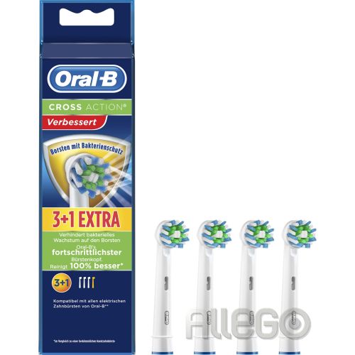 Bild: Braun Oral-B Aufsteckbürste Mundpflege- EB CrossAc Bakts 3+1