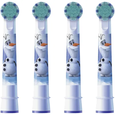 Oral-B Aufsteckbürsten 804759 Die Eiskönigin 2 | Ersatzbürsten für elektrische Zahnbürste | Kids | 4 Stück | weiß