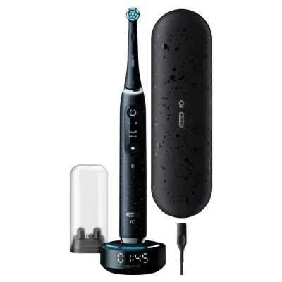ORAL-B Elektrische Zahnbürste iO Series 10 Luxe Edition | Magnet-Technologie | KI-Putzsensor | 7 Modi | Cosmic Black