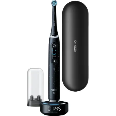 Oral-B Elektrische Zahnbürste iO Series 10 | Premium Zahnpflege mit iOSense Ladestation | Mikrovibration | Schwarz