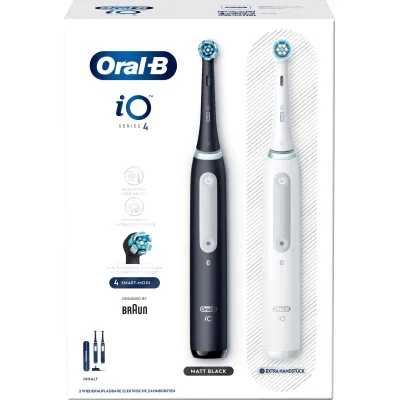 Braun Oral-B iO Series 4 Duo Matt Black/Quite White