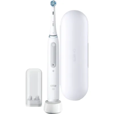 Oral-B Elektrische Zahnbürste iO Series 4 | magnetische iO-Technologie | 4 Putzprogramme | Andruckkontrolle | Reiseetui