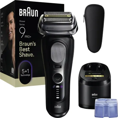 Braun Rasierer Series 9 9660cc PRO+ | Elektrorasierer Herren | Nass-/Trocken | Akku/Netz | SmartCare Center | schwarz
