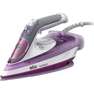 Braun Dampfbügeleisen SI 5037 VI TexStyle 5 | 2700W | FreeGlide 3D Keramiksohle | Dampfstoß 200g/min | 300ml | violett