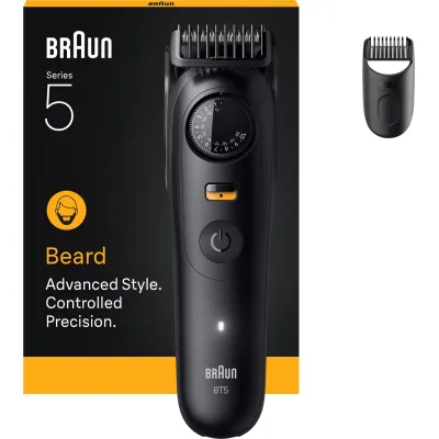 Braun Series 5 Beard Trimmer BT5500 244954 Akku/Netz matt black 2 Aufsätze
