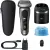 Bild: BRAUN Elektrorasierer Series 9 9565cc Pro+ | Nass- & Trockenrasur | 6-in-1 Reinigung | Precision ProTrimmer | grau