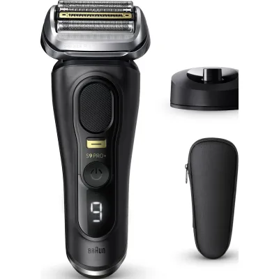 Braun Elektrorasierer Series 9 Pro+ 9510s | wet&dry | 5-fach Schersystem | Langhaarschneider | 60 Min Akku | schwarz