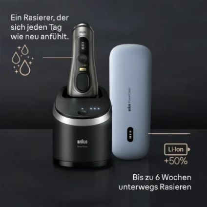 Braun Series 9 Pro+ 9575cc System wet&dry Noble Metal - Rasierer &  Bartschneider