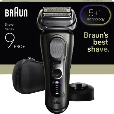 Braun Rasierer Series 9 9615s Pro+ | Elektrorasierer Herren | Nass- & Trockenanwendung | Präzisionstrimmer | Silber
