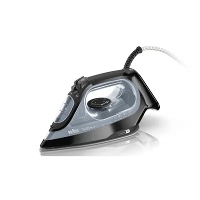 Braun Dampfbügeleisen SI 3055BK | 2400 Watt | Dampfstoß 180 g/Min. | Vertikaldampf | Anti-Kalk | Schwarz