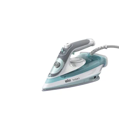 Braun Dampfbügeleisen SI5017GR | 2700W | SuperCeramic Bügelsohle | Turbo-Dampfstoß | Antikalk | 300ml Tank | grün