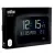 Bild: Braun Wanduhr BC14 | digitale Quarzuhr | Datums- & Temperaturanzeige | Weckfunktion | 26,1x17,3 cm | Schwarz