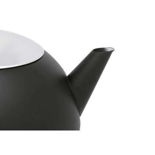 Bild: Bredemeijer Teekanne Bella Ronde 1,2l schwarz matt / chrom 101006