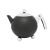 Bild: Bredemeijer Teekanne Bella Ronde 1,2l schwarz matt / chrom 101006