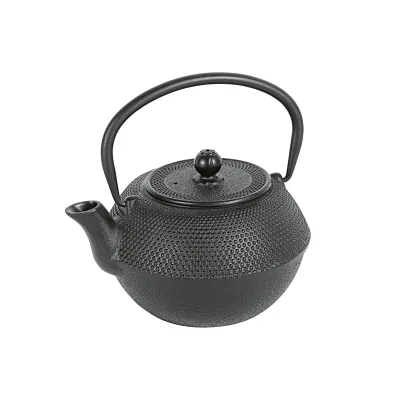 Bredemeijer Teekanne Jang G002Z | Gusseisen 1,1L | asiatisches Design | emailliert | Edelstahlfilter | schwarz