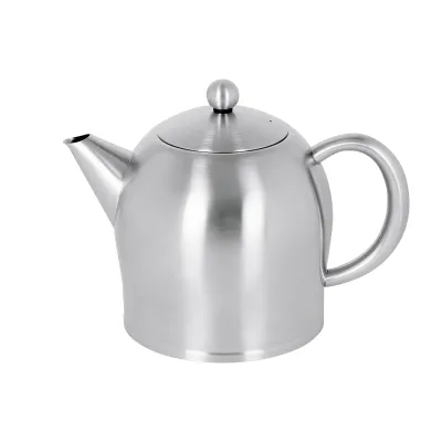 Bredemeijer Teekanne Minuet Santhee 1,0l | doppelwandig | Edelstahl matt gebürstet | tropffrei | spülmaschinengeeignet