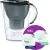 Bild: BRITA Wasserfilterkanne Marella | 2,4l | inkl. 1x MAXTRA PRO All-in-1 & 1x Extra Kalkschutz | Filteranzeige | graphit
