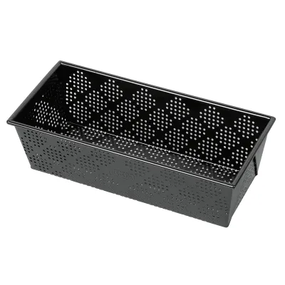 ORIGINAL KAISER Brotbackform Inspiration 25x11cm | perforiert | antihaft | Stahl | 750g | schwarz