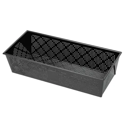 KAISER Brotbackform Inspiration 35cm | perforierte Kastenform | Antihaft | Stahl | für 1500g Brot | schwarz