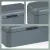 Bild: Kela Brotkasten Frisca 10002122 | Brotkasten Metall 42,5x23,5x17,5 cm | modern | rutschfest | dunkelgrau