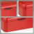 Bild: kela Brotkasten Frisca 7128424 | Brotbox Metall | 42,5x23,5x17,5 cm | rutschfest | leise schließend | karminrot