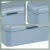 Bild: kela Brotkasten Frisca 12841 | Brotbox aus Metall | 42,5x23,5x17,5 cm | luftdicht & rutschfest | rauchblau