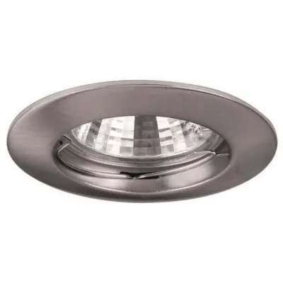 Brumberg Downlight Einbaustrahler 01-70020 | GX5.3 Fassung | 12V | 50W | starr | Eisen | mattchrom | IP20 | Ø82mm