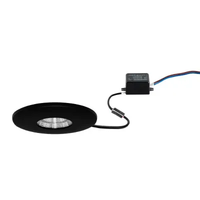 BRUMBERG LED-Einbaudownlight 38371083 | 3W 3000K 410lm | rund | Aluminium schwarz | 230V | Deckenmontage | nicht dimmbar