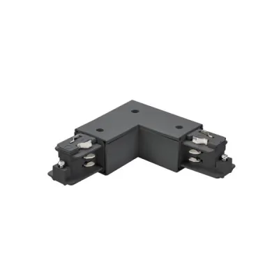 BRUMBERG Eckverbinder 90° L-Form 87126080 | 3-Phasen-Stromschiene ONETRACK DALI | Schutzleiter innen | schwarz