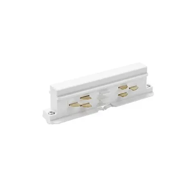 BRUMBERG Elektrischer Verbinder 87114070 | 3-Phasen-Stromschiene ONETRACK DALI | Kupplung gerade | Kunststoff | weiß