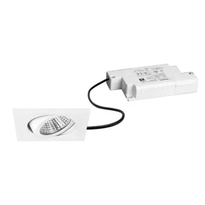 BRUMBERG LED-Einbaustrahler 39365173 | 6W | 3000K warmweiß | dimmbar | schwenkbar | quadratisch | weiß | Aluminium