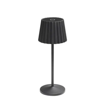 BRUMBERG LED-Akkutischleuchte 65411183 | 4,8W | 3000K warmweiß | 150lm | IP54 | Touchdim | Aluminium schwarz