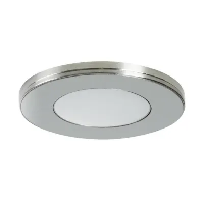BRUMBERG LED Einbau- / Anbaudownlight 12164023 | 12V DC | 2,6W | 185lm | 3000K warmweiß | rund | Chrom | IP20 | Ø75mm