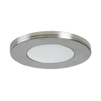 BRUMBERG LED-Einbau-/Anbaudownlight X-FLAT 12164153 | 12V DC | 2,6W | 185lm | 3000K | rund | flach | nickel matt