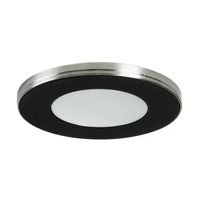 BRUMBERG LED Einbau- & Anbaudownlight X-FLAT 12164083 | 12V DC | 2,6W | 185lm | 3000K | rund | Aluminium | schwarz