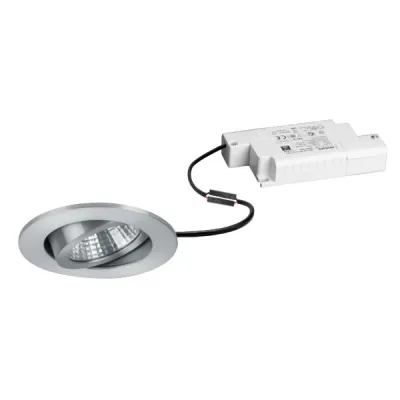 BRUMBERG LED-Einbaustrahler 39353253 | 6W 230V | IP65 | rund | 730lm 3000K | dimmbar | schwenkbar | Alu matt