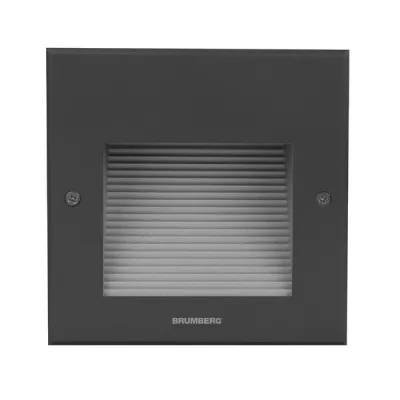 BRUMBERG LED-Wandeinbauleuchte 60208183 | 2W 230V IP65 | 100lm 3000K | Aluminium | rechteckig | schwarz