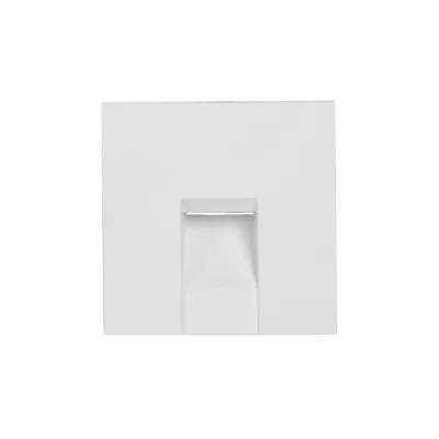 BRUMBERG LED-Wandeinbauleuchte 10157073 | 230V 1,5W | 70lm | 3000K | Einbau Gerätedose | quadratisch | Aluminium weiß