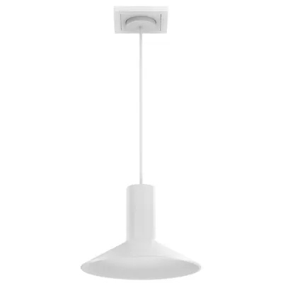 BRUMBERG LED-Pendelleuchte GRAMMO 12723173 | Plug & Light | 8W 3000K 300lm | dimmbar | Aluminium weiß | IP20 | 1420mm