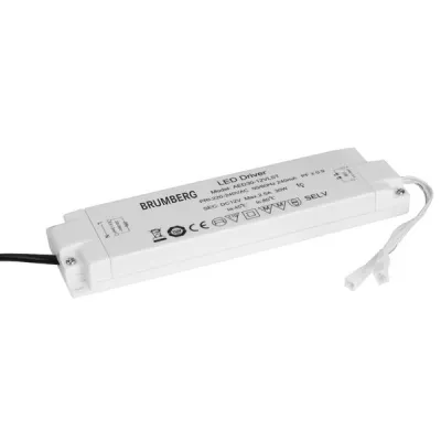 Brumberg LED-Netzgerät 17110000 | 12V DC 1-30W | Kunststoffgehäuse | IP20 | nicht dimmbar | 2000mm Zuleitung | weiß